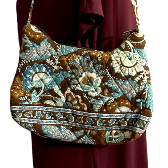 Vera Bradley Java Blue retired design smaller Molly handbag - Picture 4 of 5